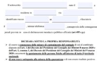 Emergenza Coronavirus: pubblicato il nuovo modello di autocertificazione